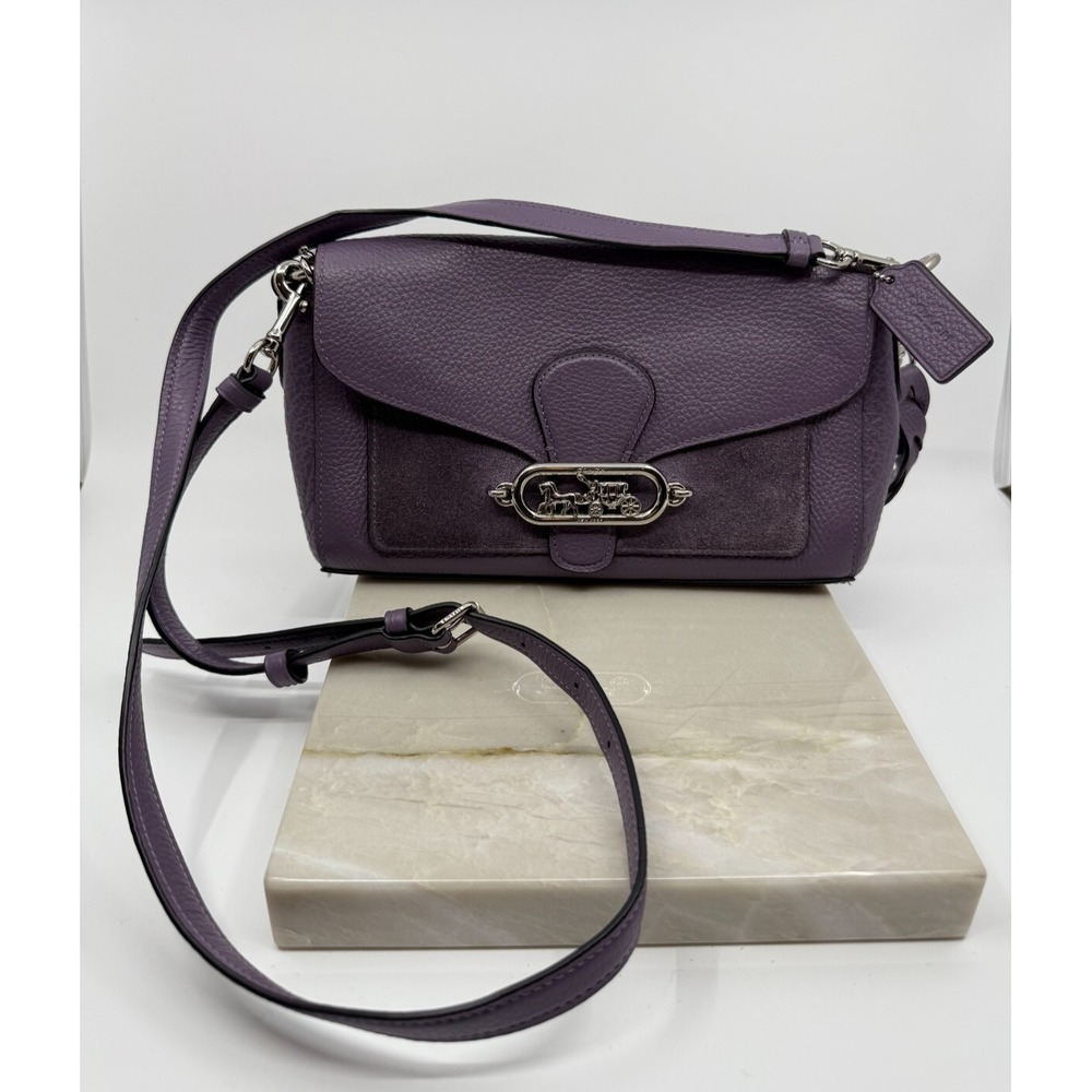 Coach Womens Purple Jade Messenger Shoulder Bag Handbag M1992-91027 Unique